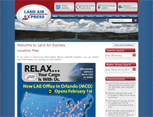 Tablet Screenshot of landairexpress.com